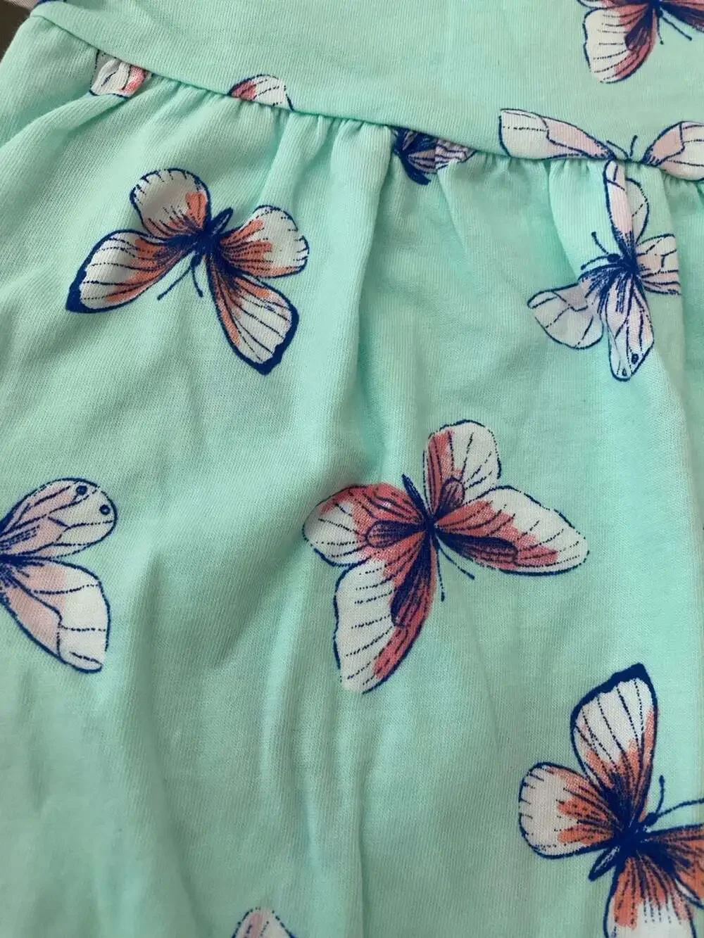 Carter's Baby Girl 2-Piece Set: Pink Striped Dress and Butterfly Romper, 6M